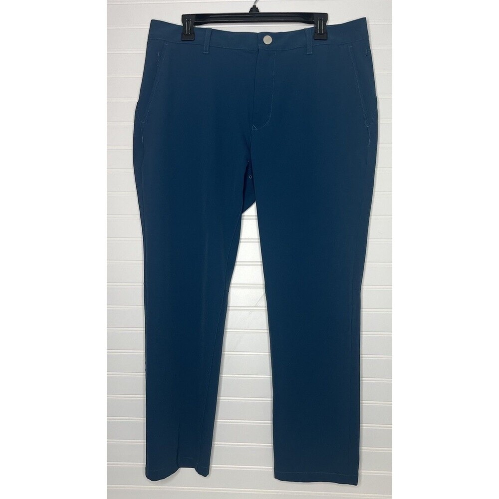 BONOBOS GOLF HIGHLAND TOUR Mens 35x28 Slim Fit Performance Stretch Pants Blue
